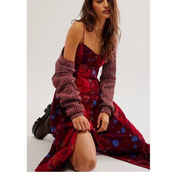NEW Free People Gail Midi Dress Size M #2020 - Picture 2 of 9